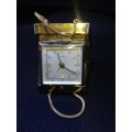 Raysig 7 jewels handbag travel clock - crack in glass - Not tested