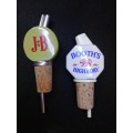 J&B and Booth`s pourers