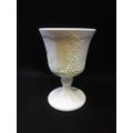 Milk glass goblet