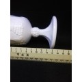 Milk glass goblet