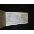 Vintage Zeus precision data charts and reference tables - unified edition