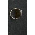 BIG Vintage Gold  could be 14k Onyx and diamond men`s ring, markings worn off so carat not confirmed