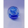 Awesome blue swirl paperweight