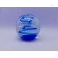 Awesome blue swirl paperweight