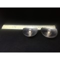 pair stainless steel small candle holders