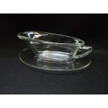 JAJ glass gravy boat - made in England