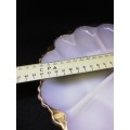 Milk glass 3 division plate