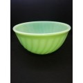 Green glass mixing bowl Fire King - Made in USA