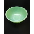 Green glass mixing bowl Fire King - Made in USA