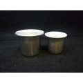 50 and 100 ml measuring cups -aluminum