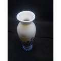 Blue and white bud vase