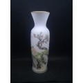 Oriental glass vase