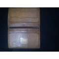 Leather travel wallet