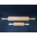 Two wooden rolling pins