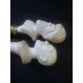 Bottle stopper and cork pull head pair - cork repaired