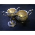 Milk and sugar pot - plated