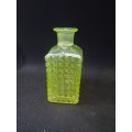 Vaseline Uranium glass bottle