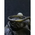 925 Silver pearl ring