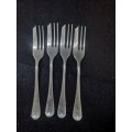 Vintage Sipelia stainless nickel Sheffield England Cake forks