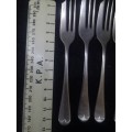 Vintage Sipelia stainless nickel Sheffield England Cake forks