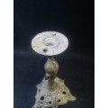 Brass lamp stand - needs wire and fittings - can be altered to hold candle