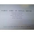 Vintage Recipe Book - Party-Time in Royal Rhyme by the Royal Hostess for Royal Baking Powder
