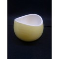 Continental china yellow sugar bowl
