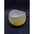 Continental china yellow sugar bowl