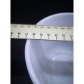 milk glass mixing bowl with spout