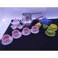 Tea time Kiddies combo -tea sets and double boiler  no lid
