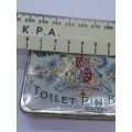 Ladies own toilet pin box - tin