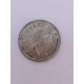 1955 South African tickey 3 pence Silver