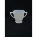 Vintage milk glass sugar pot
