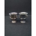 Pair of Vintage toothpick holders - Viners of Sheffield England - silver plated