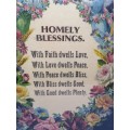 Vintage print - Homely Blessings