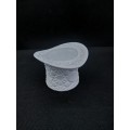 Small Milk glass Top Hat vase