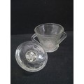 Pressed Glass sugar pot
