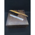 Vintage  Barber box, comb and brush