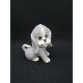 Vintage beautiful dog with puppy eyes ornament