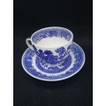 Swinnertons Staffordshire England cup and saucer `Old willow`