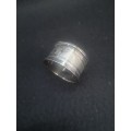 A quality sterling silver serviette ring 11.2g