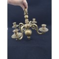 Heavy brass candle holders - set of two