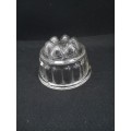 Vintage glass jelly mold - has small chips - see pics