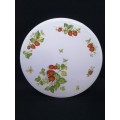 Queens Virginia Strawberry large cake plate