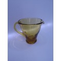 Amber glass milk jug