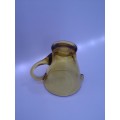 Amber glass milk jug