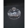 Cut crystal butter/cheese dish cover - small fleabites on rim