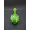 Stunning green glass vase