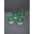 Green Vintage Luminarc glasses set of 4
