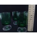 Green Vintage Luminarc glasses set of 4